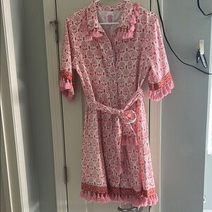 Pink Patterned Dress